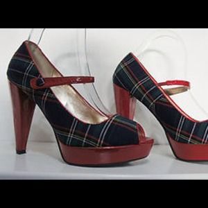 Dune-England tartan heels REDUCED!!!!!!