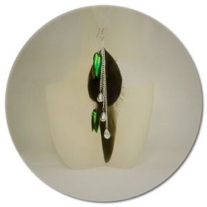Stunning & Dazzling – Feather Earrings /Handmade