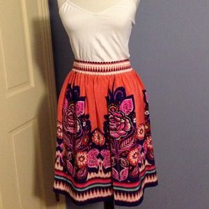 🎉HOST PICK! 8/19🎉 Silk Batik Floral Print Skirt