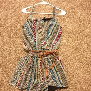 Cute tribal patterned romper