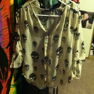 Skull blouse