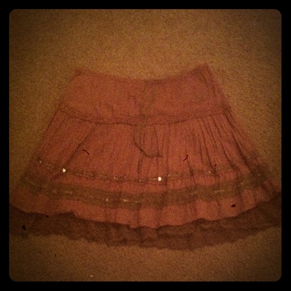 A brown skirt