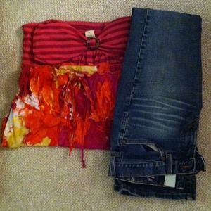 2 shirts & lucky jeans