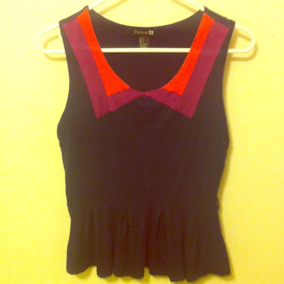 Navy blue forever 21 top