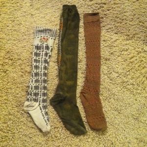 😍SOLD😍 Free People Knee Sock Bundle