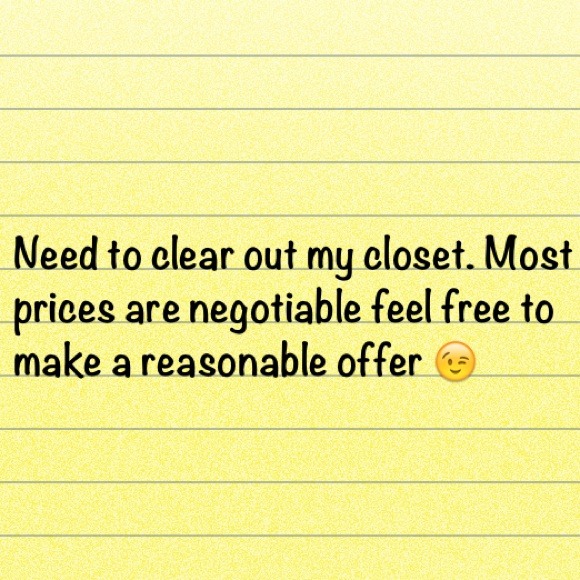 Need to clear out my closet.
