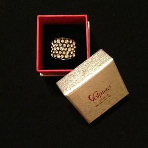 Volpino Italian Swarovski crystal ring
