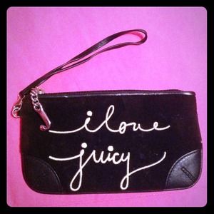 Juicy Couture Black Wristlet