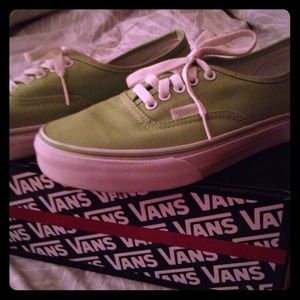 SOLD Authentic Vans Lime Green