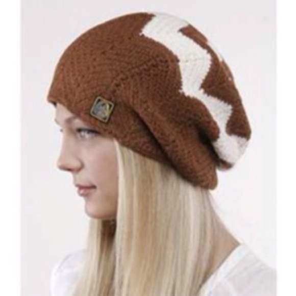L.A.M.B. Gwen Stefani Rasta Brown Knit Hat