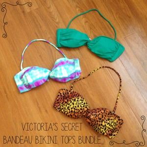 Victoria's Secret Bandeau Bikini Tops Bundle