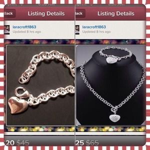 925 Sterling Silver Jewelry Silver Key & Heart Set