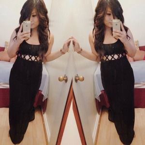 Black cutout dress