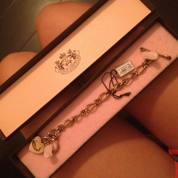 Gold chain juicy couture bracelet