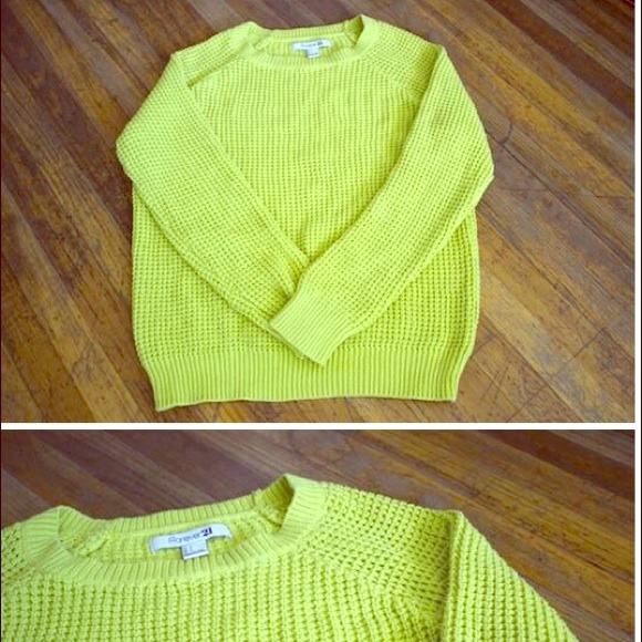 Tops - Neon green sweater!