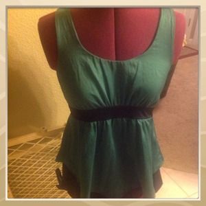 AUTHENTIC ONE CLOTHING green  silk  shirt