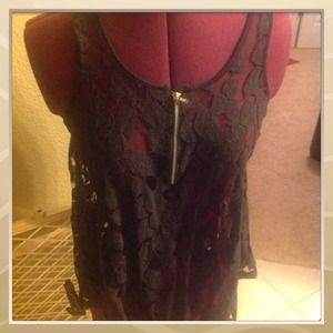 Authentic POETRY lace black top