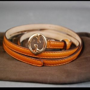 🎀Unavailable🎀Gucci GG Buckle Skinny Belt