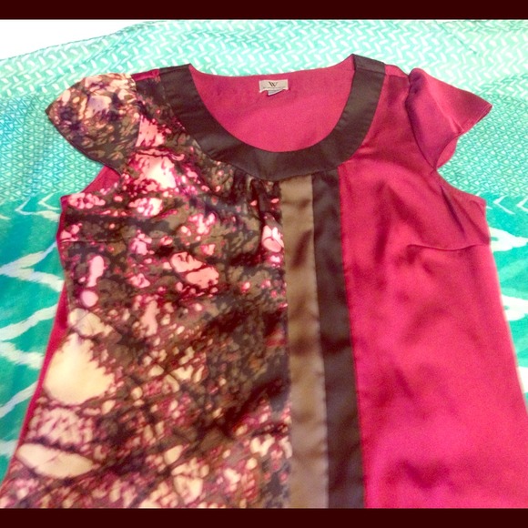 SOLD Worthington Fuschia Taupe and Black Mixed