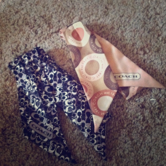 Coach Handbags - Silk Coach Scarves! $10 each