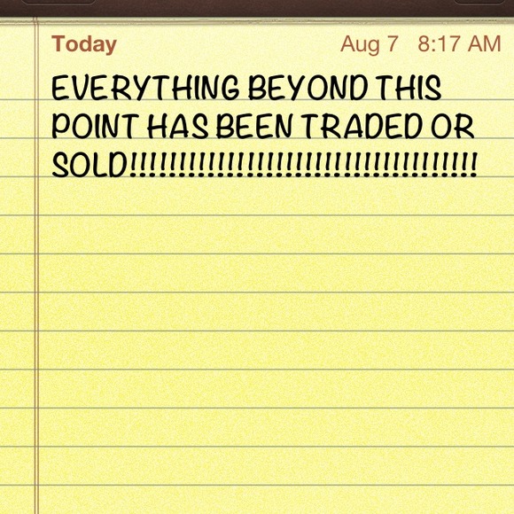 These items have been traded or sold! - Picture 1 of 1