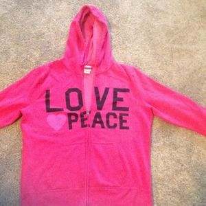 Hot Pink Hoodie - size XL
