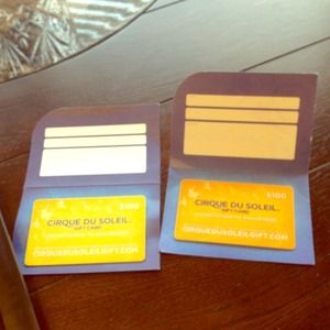 Cirque Du Soleil gift cards