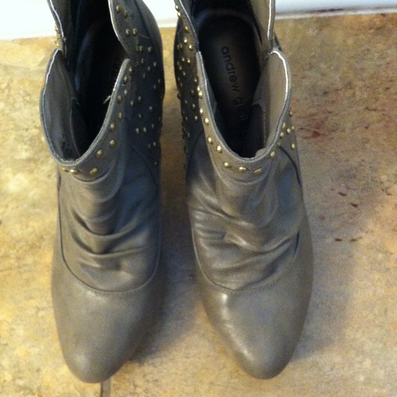 Gray boots