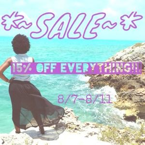 15% Off Everything 8/7-8/11