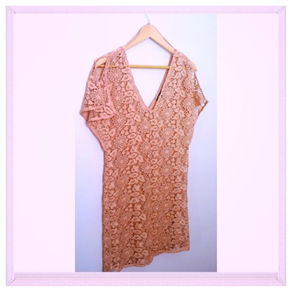 🎉BUNDLED for VERONICA🎉Zara nude lace dress - Picture 3 of 4