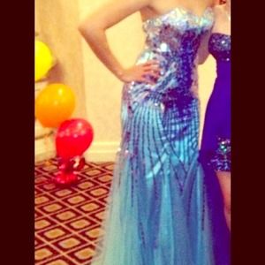 Blue Prom Mermaid Dress