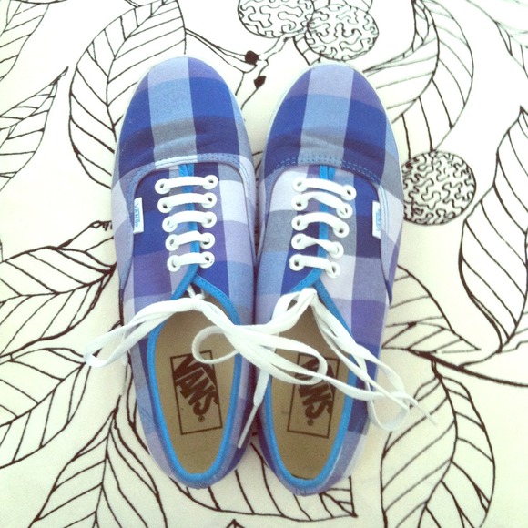 Super cute checkered Vans! NWOT