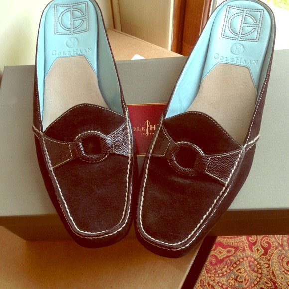Cole Haan brown suede loafers
