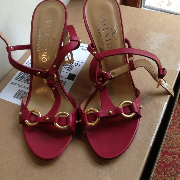 Valentino wedge sandals.