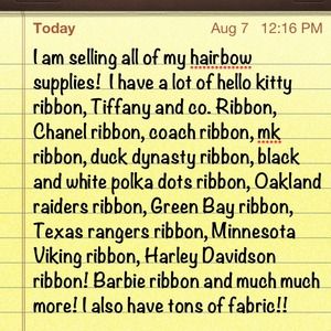 Wholesale ribbon sold!!!