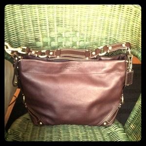 Brown coach purse