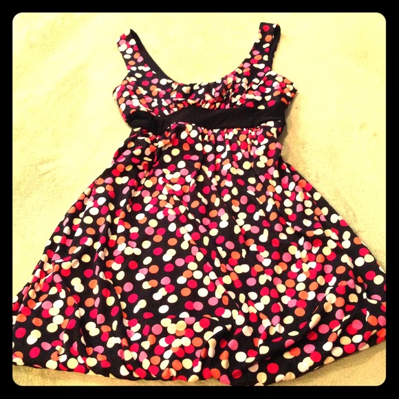 Polka Dot Summer Dress 🔴💕💛☀