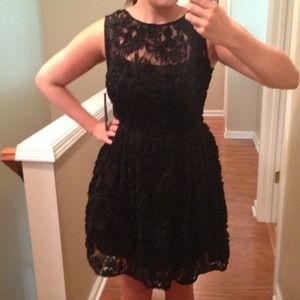 REDUCED Cynthia Steffe Black Lace Cocktail Dress