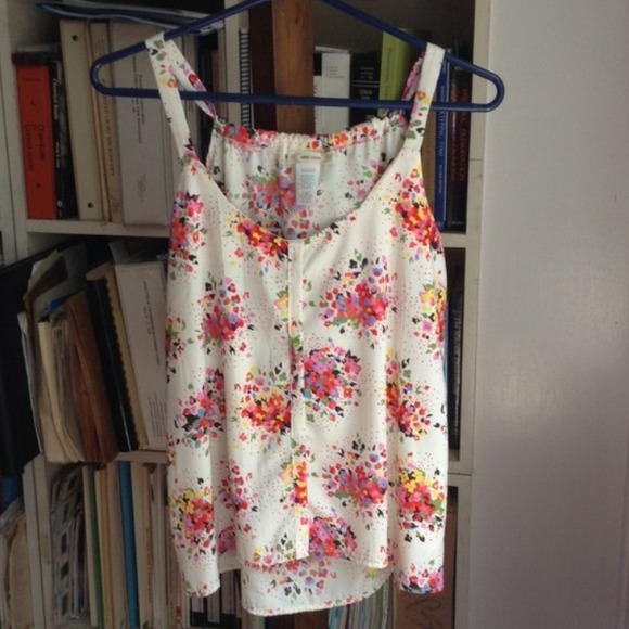 Floral Cream Tank/Camisole