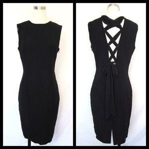 Spenser Jeremy Black Dress with Criss Cross Back