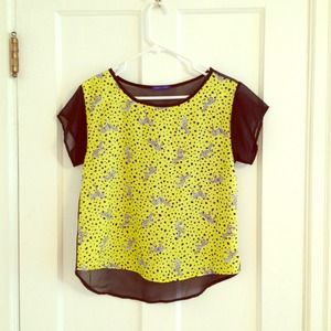 Fun sheer back zebra shirt!!!