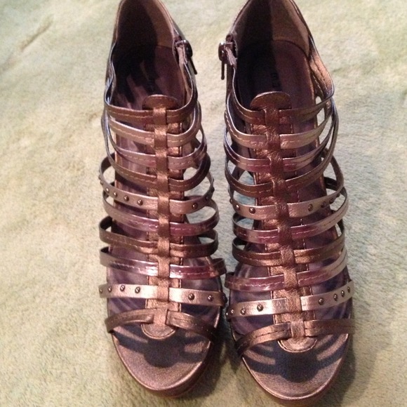 Madden Girl Bronze Gladiator Heels - Picture 2 of 4