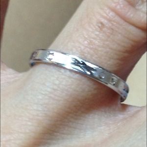 Faux silver ring