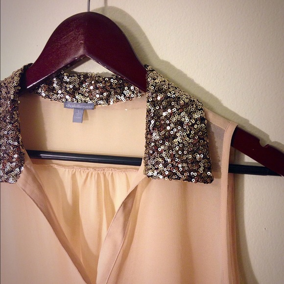🎉🎉Host Pick🎉🎉Charlotte Russe sequin blouse - Picture 3 of 4