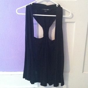 Black sleeveless cardigan