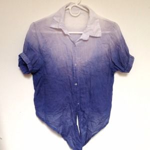 Sexy blue ombre shirt