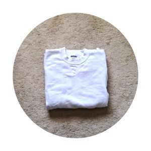 Vintage baggy white crew neck