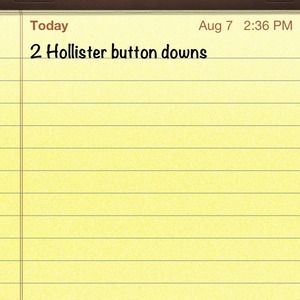 Bundle: 2 Hollister large button downs