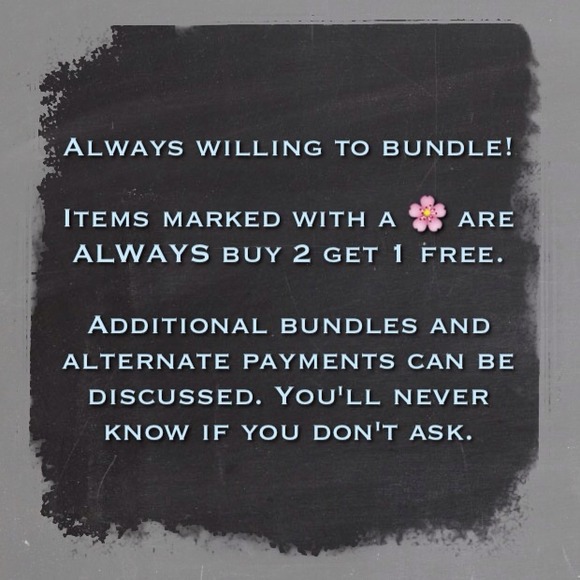 Bundling welcome! Items with 🌸 always buy 2 get 1