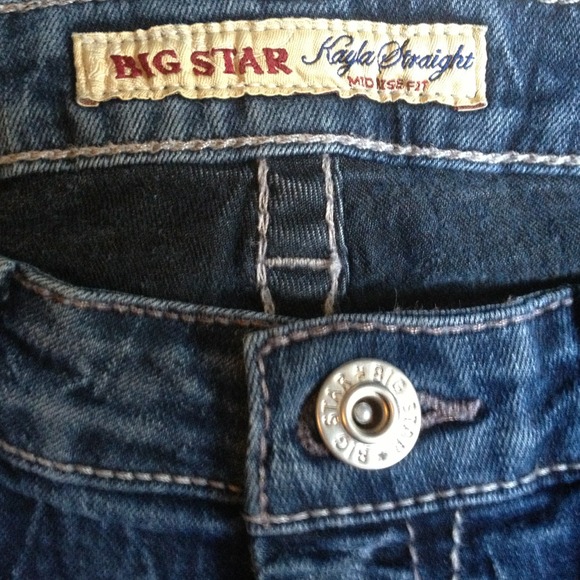 ♥SOLD ONLINE 💯 Designer Big Star jeans - Picture 3 of 4